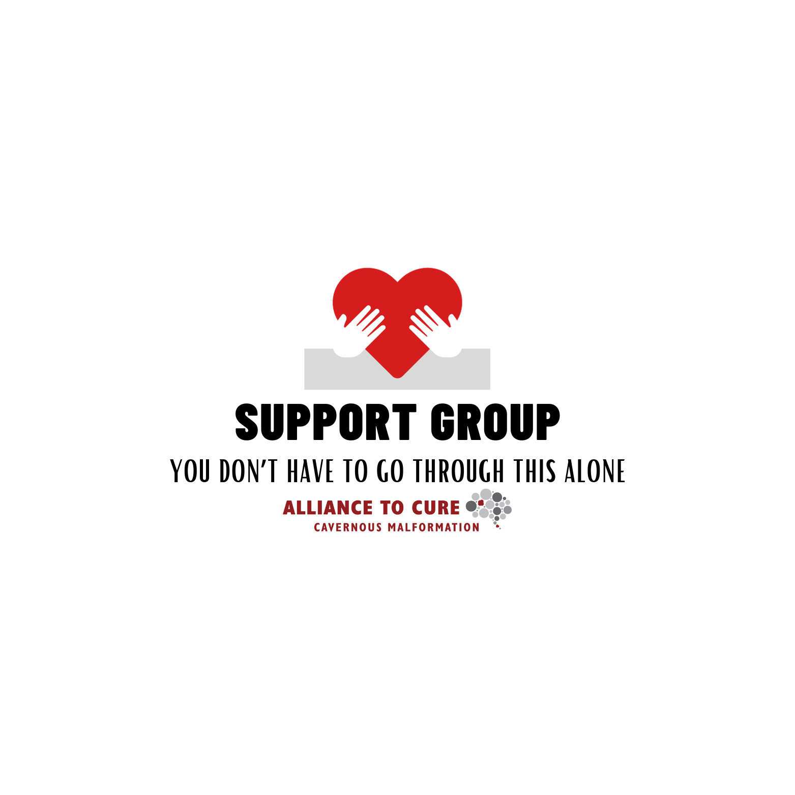 support group image of a heart with hands.